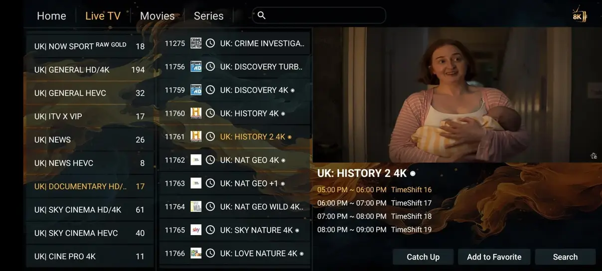 IPTV interface preview 2